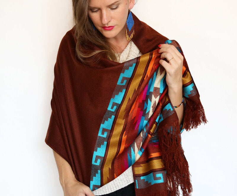 Peacock Embera Earrings