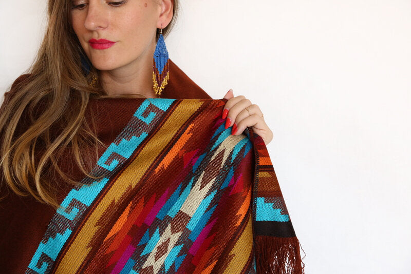 Peacock Embera Earrings