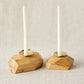 Wood Incense and Candle Holder by Dor+Kie