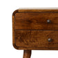 Solid Wood Curved Nightstand