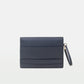 Envelope Clutch in Vegetable tanned calfskin and Suede Leather