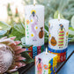 African Ladies Painted Candles