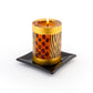 Animal Print Painted Candles