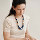 Mihika Silk Beaded Necklace Modern Artisanal— Indigold