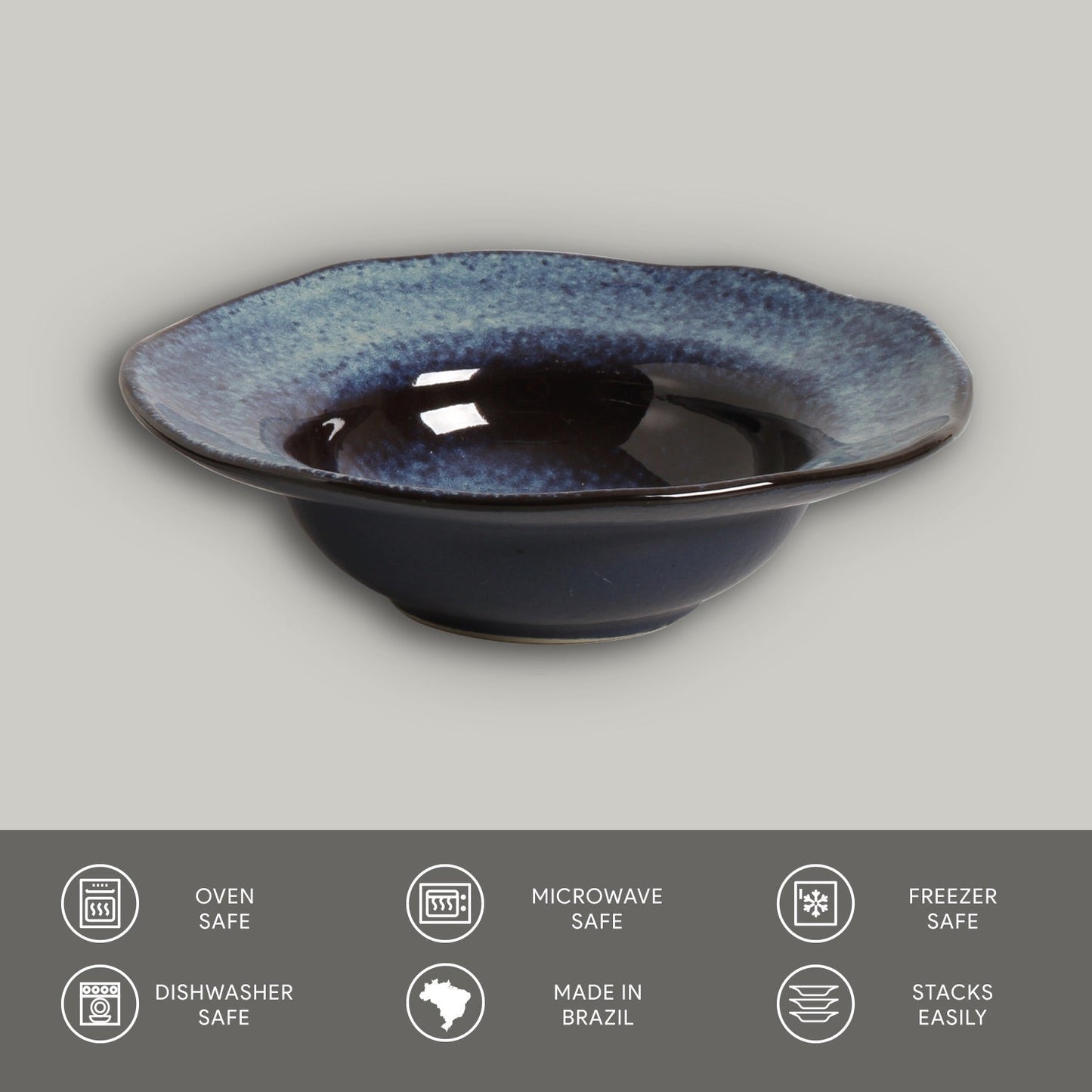 Dessert/Deep Rim Plate Set of 4