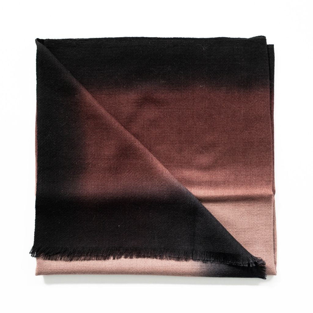 Iris Mink Cashmere Merino Handwoven Scarf
