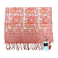 Handmade Batik Scarf, 100% Soft Cotton, Pink Bloom, Floral