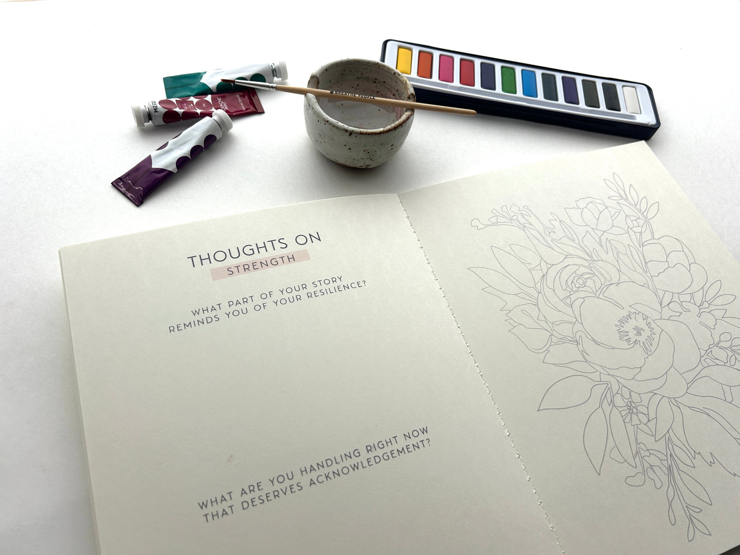 Meditative Art Workbook, 16 Pages of Guided Creative Ritual
