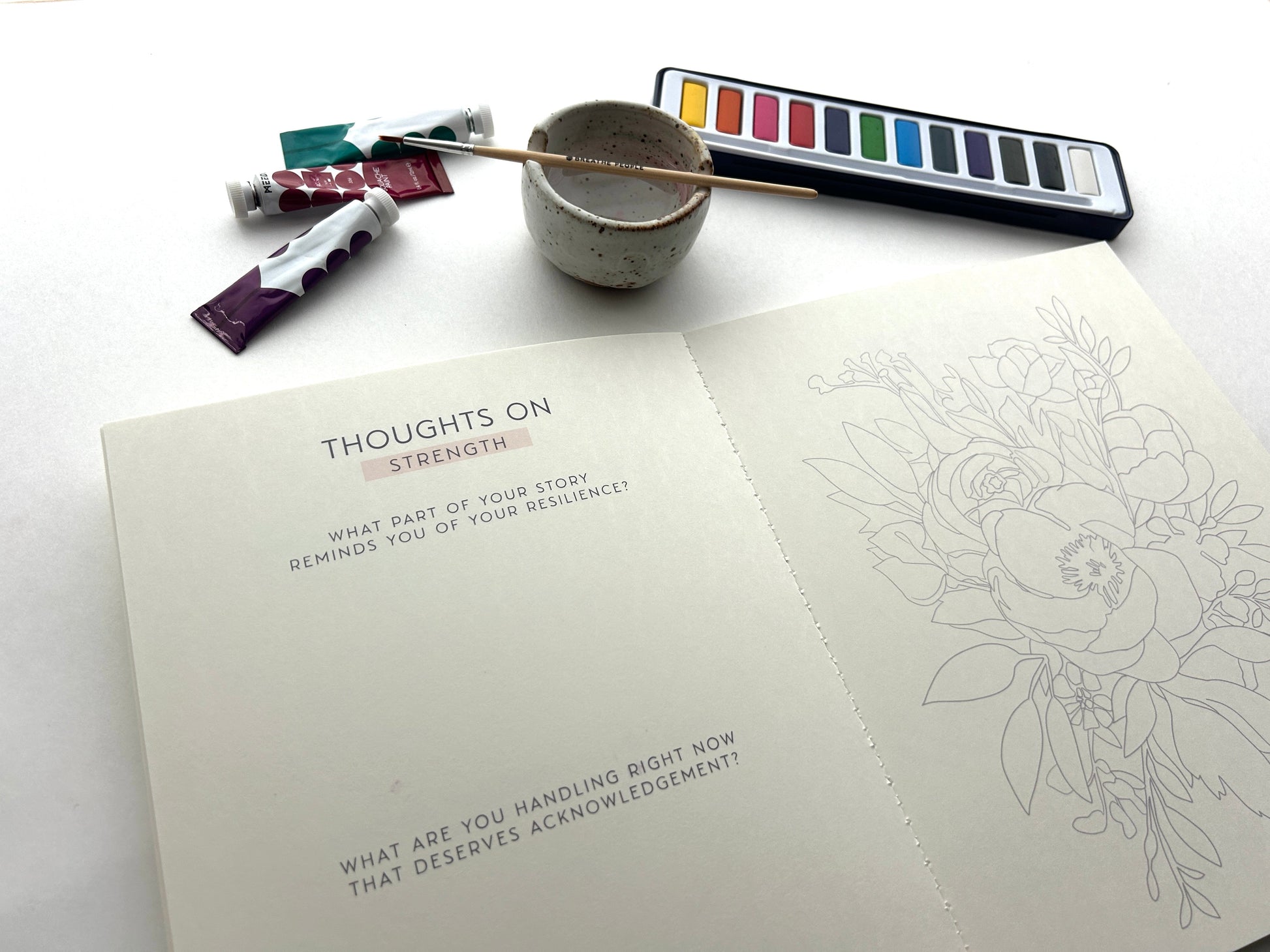 Meditative Art Workbook, 16 Pages of Guided Creative Ritual