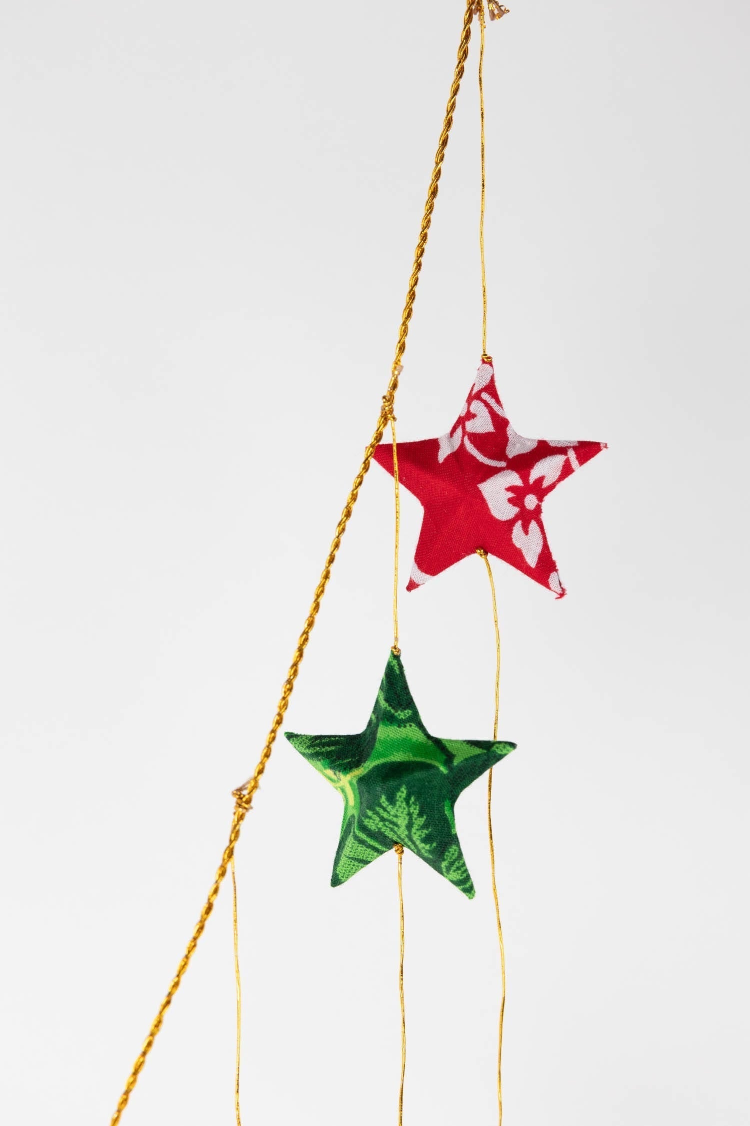Upcycled Sari Star Valance