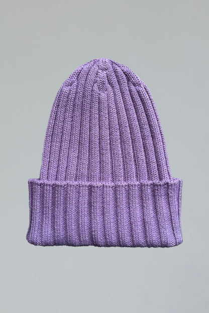 Ribbed Beanie - Iris
