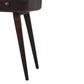Solid Wood Mini California Walnut Curved Console Table
