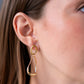 Gold Organic Shape Earrings