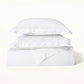 Classic Percale Embroidered Duvet Cover