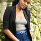 Women's Horn and Leather Belt