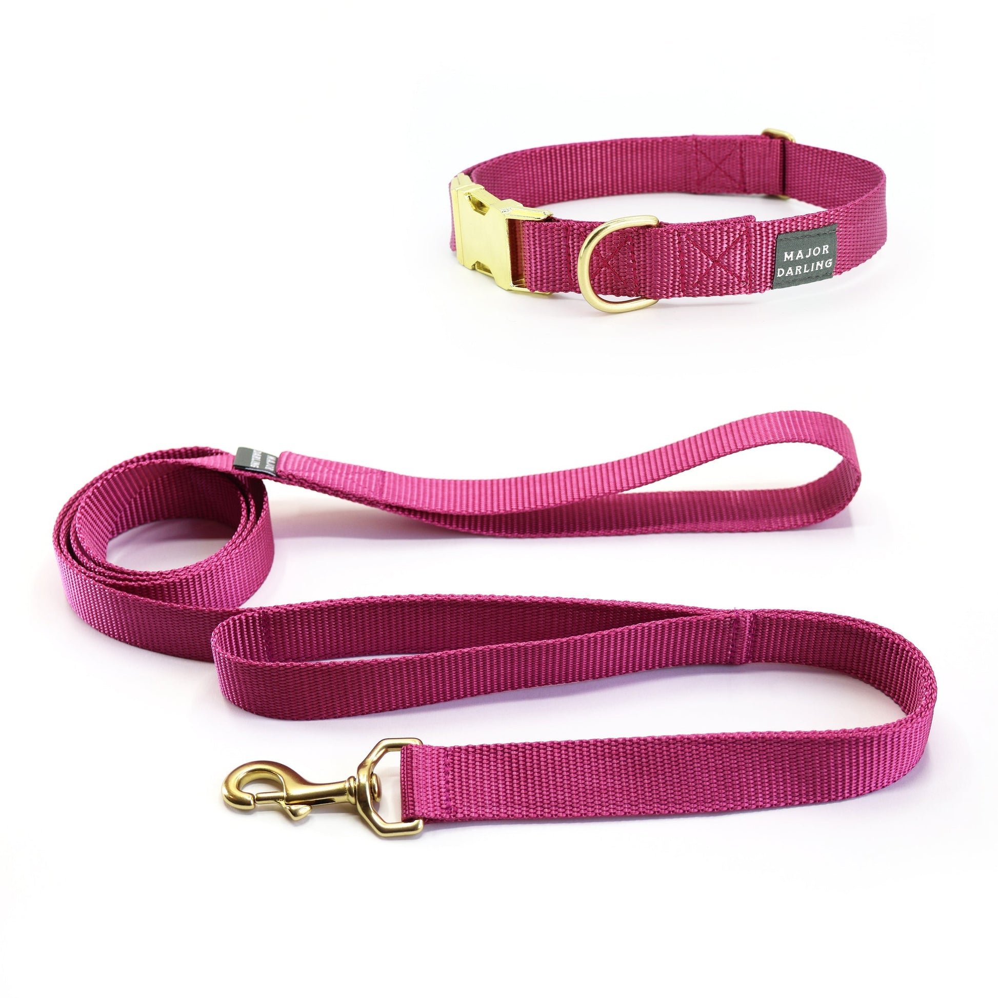 Brass Snap Collar and Leash Set