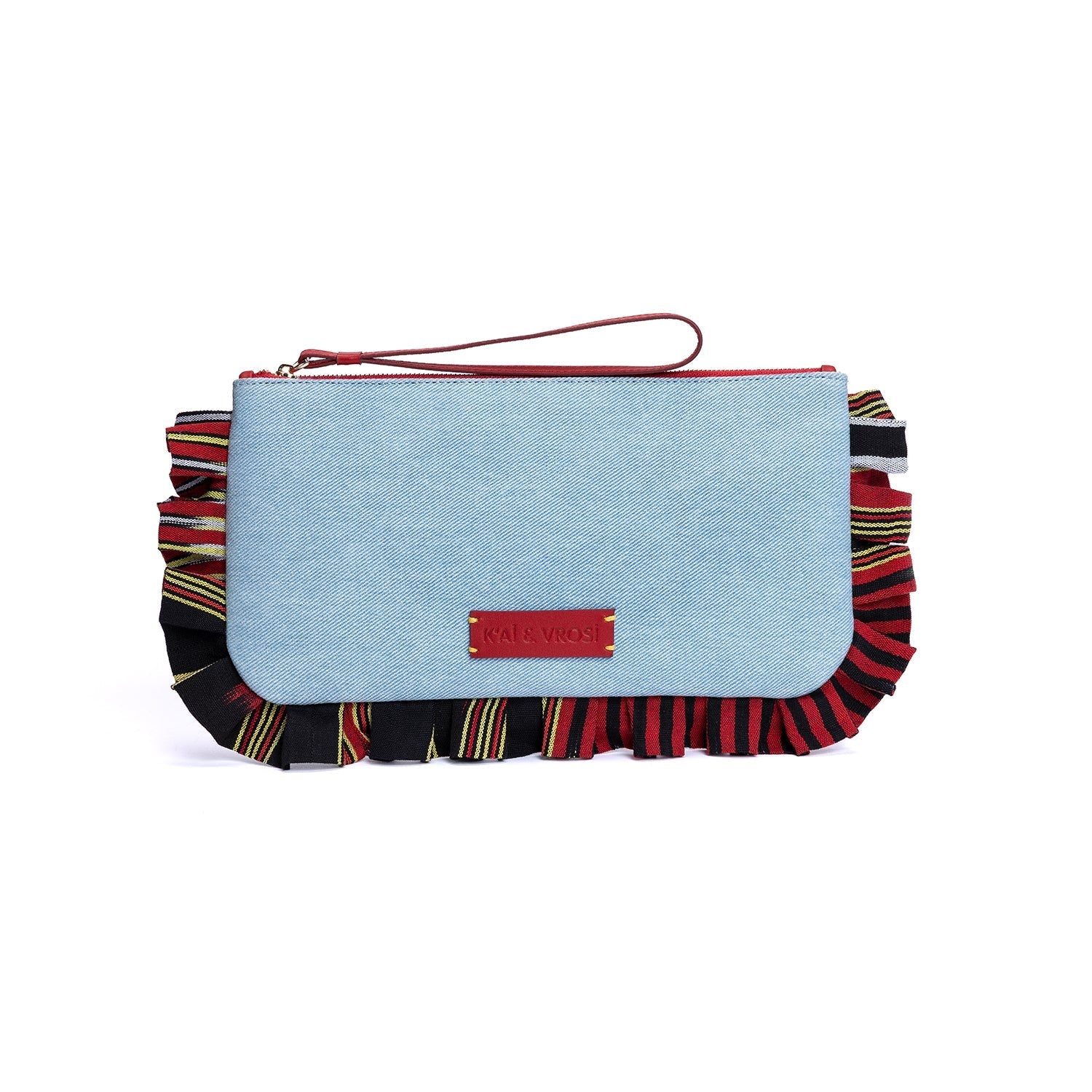 Medi - Light Denim Clutch Bag