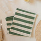 Olive Stripe Hand Towel