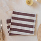 Chocolate Stripe Hand Towel