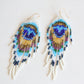 Peacock Feather Embera Earrings