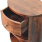 Solid Wood Cortez California Walnut Bedside Table