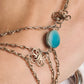 Trebol Amazonite Ring & Hand Chain Bracelet