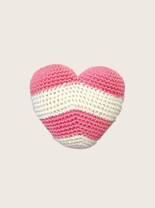 CROCHET HEART DOG TOY