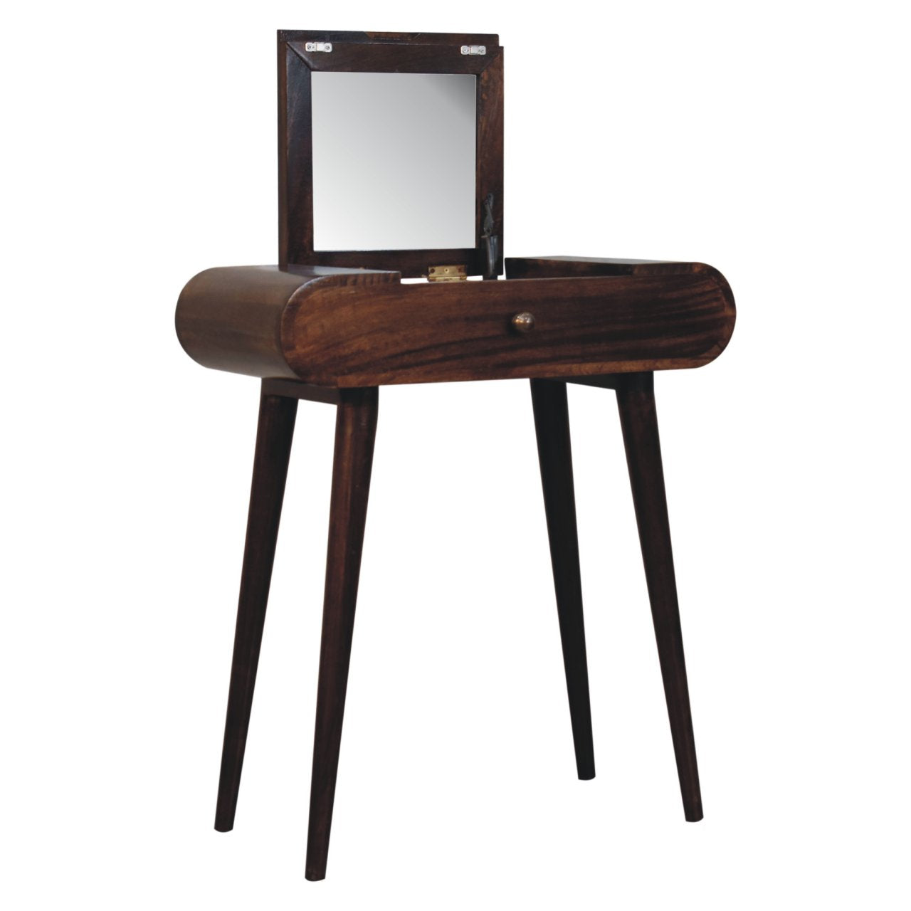 Solid Wood Mini California Walnut Dressing Table