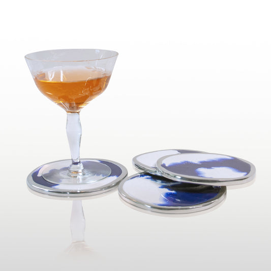 Aquos Coasters Set/4 Blue