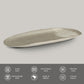 Shallow Organic Oval Platter Large Set of 4