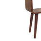 Solid Wood Mini Honey Caramel Curved Open Nightstand