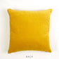 COTTON VELVET PILLOW COVER - Half & Half Colorblock in B&W