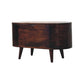 Solid Wood Light Rounded Lid-up Blanket Box