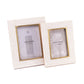 Mukhendu 5x7 Picture Frame - Bone, Brass Inner Edge