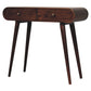Solid Wood California Walnut Curved Edge Console Table