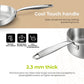 BE | LIVING Essential Series 12 pcs Cookware Set (Triply Stainless Steel)