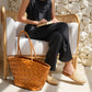 Oaklee Handwoven Leather Tote