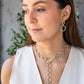 Mixed Metal Sculpted Circle Necklace