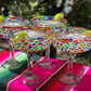 Confetti Rock Margarita Glasses - Set of 4