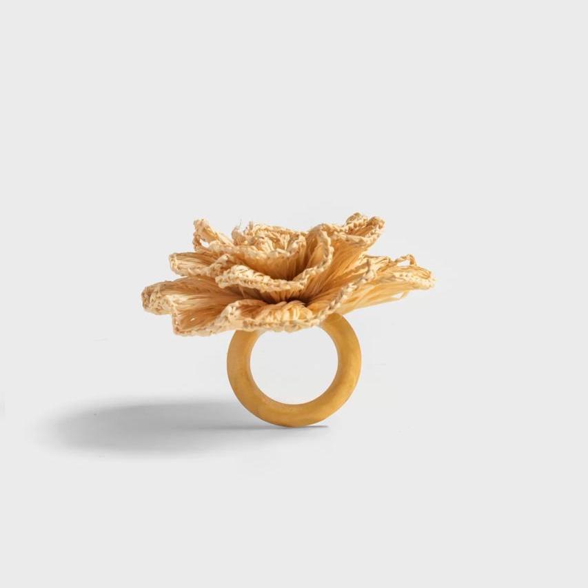 S/4 Buriti Flower Napkin Ring