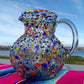Confetti Rock Design Glass Pitcher