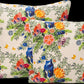 Organic Linen Pillow Cover in Dramatic Iris