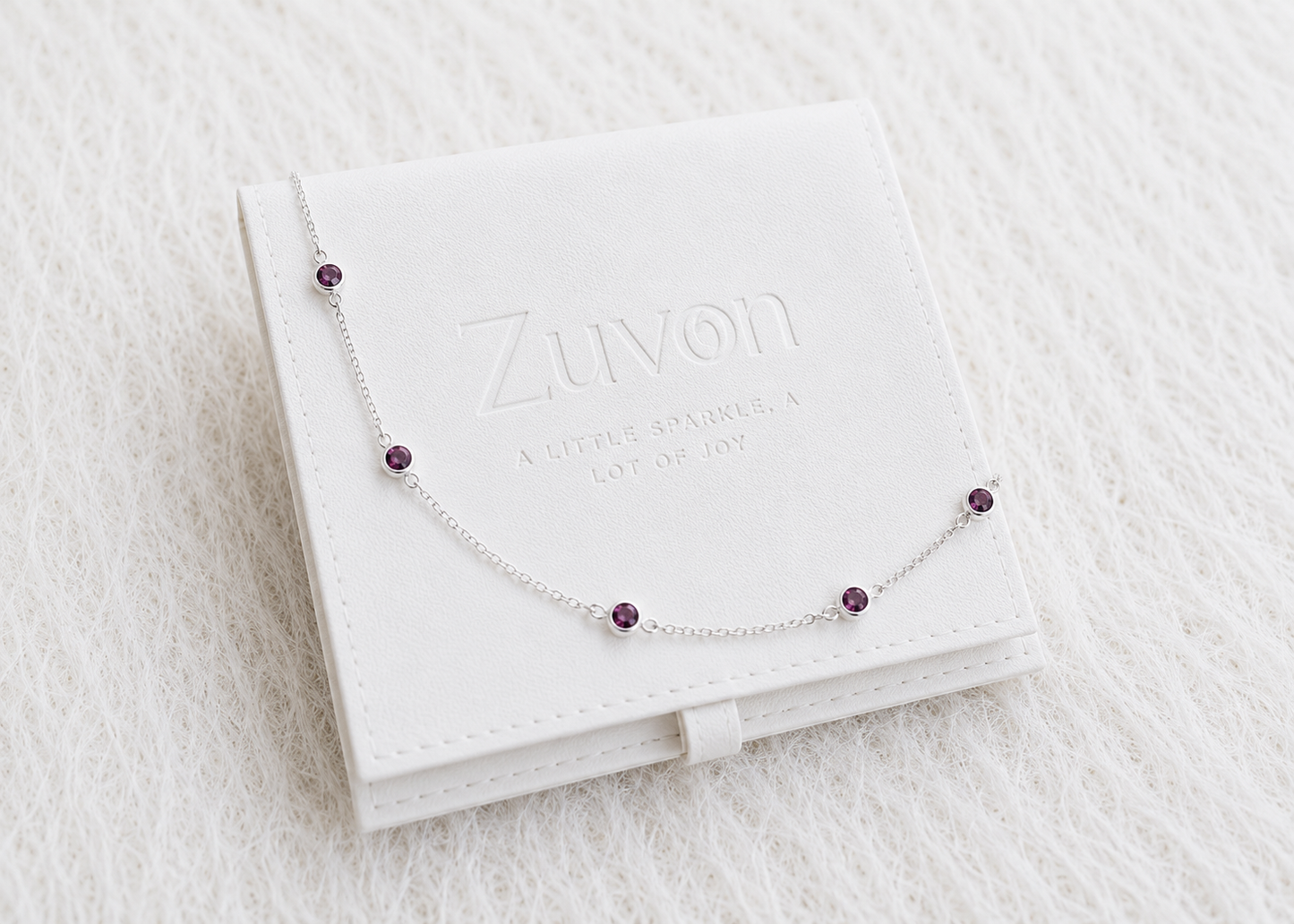 February Birthstone Bracelet — Amethyst