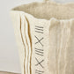 Zulu Hand-Felted Ivory Wool Floor Vase