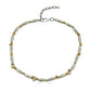 Mixed Metal Organic Bead Necklace