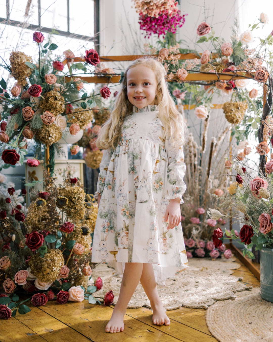Aoki Dress-Woodland Bunny