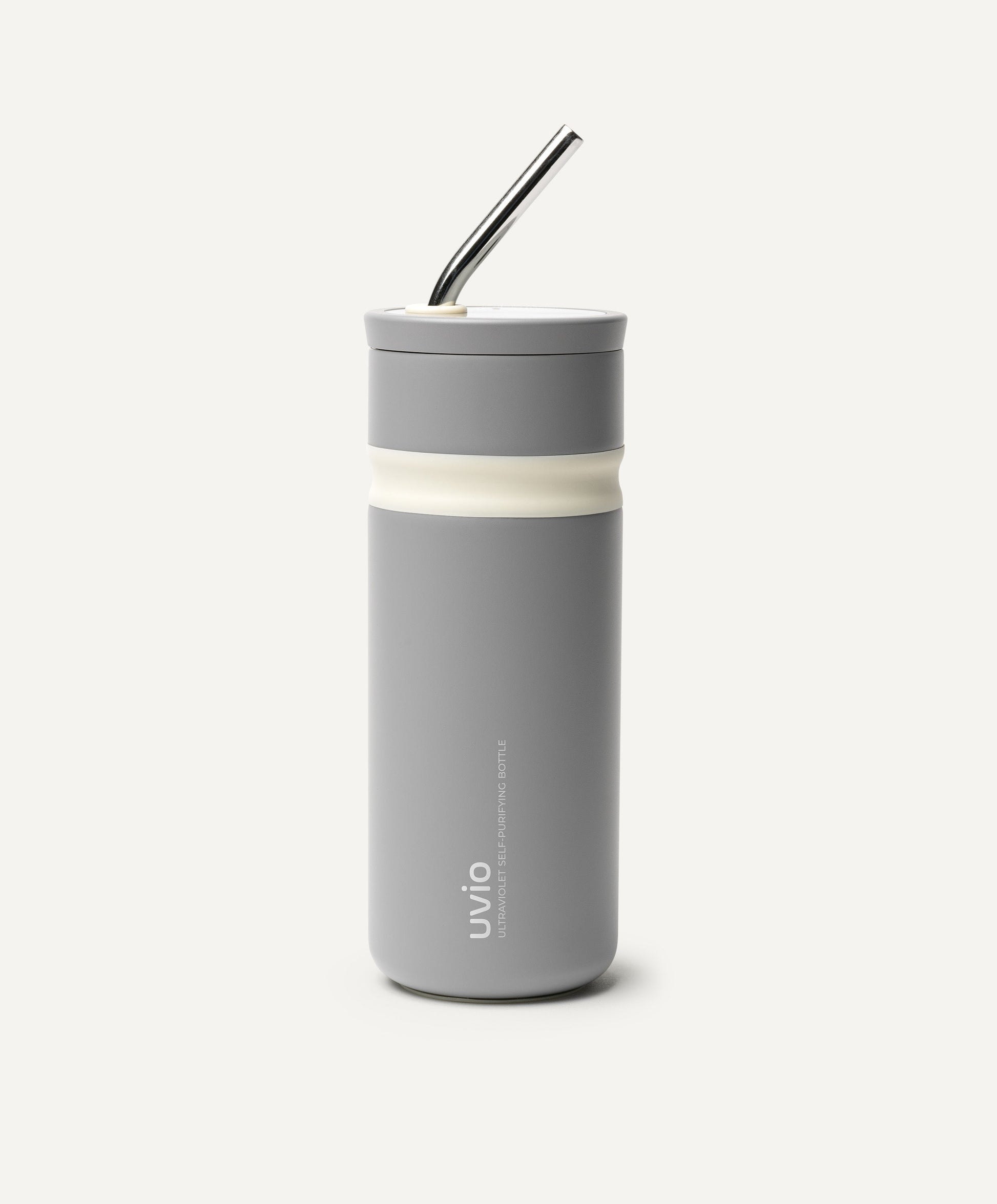 Uvio Self-Purifying Water Bottle - Elephant Gray