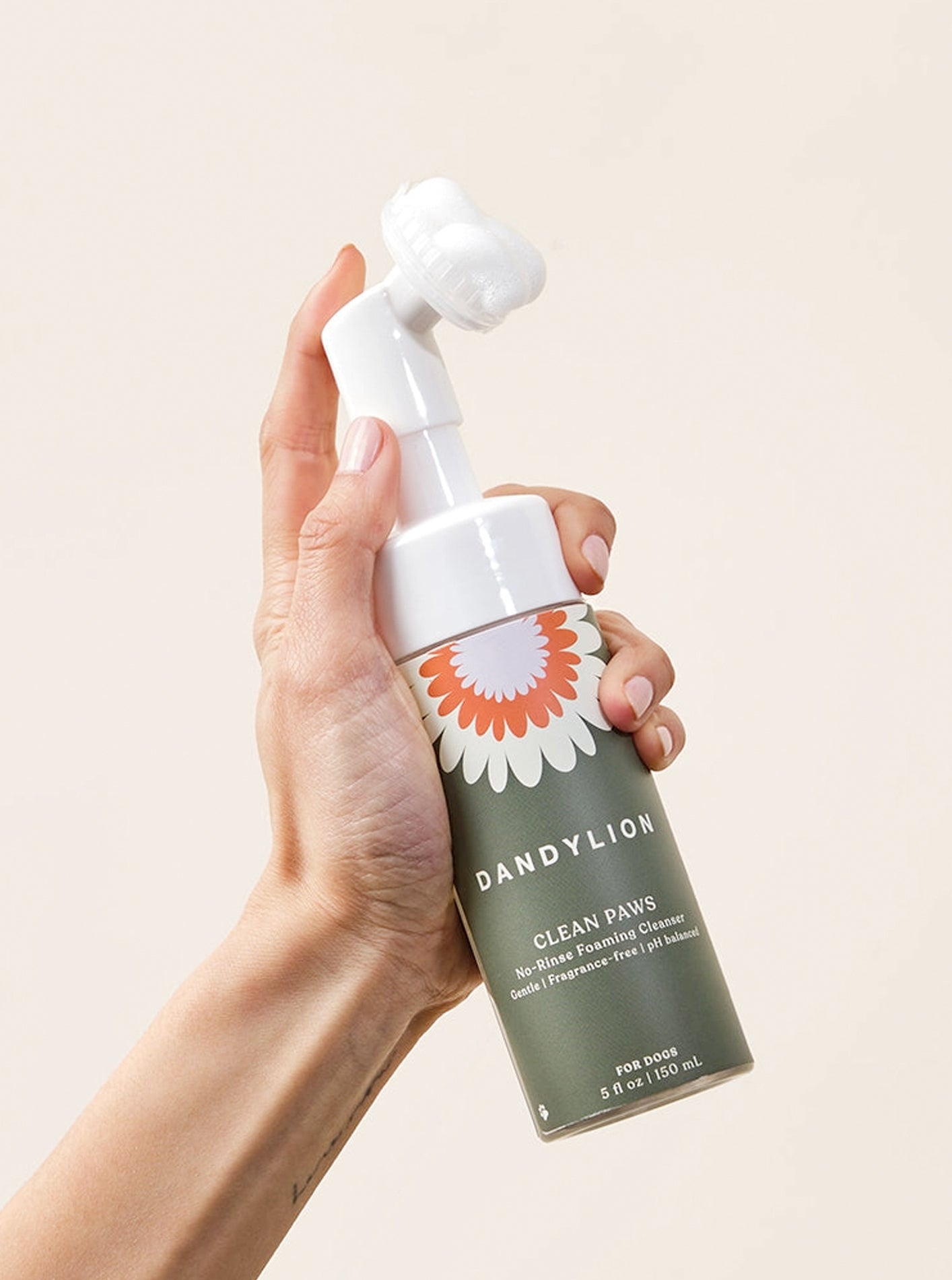 NO-RINSE FOAMING PAW CLEANSER