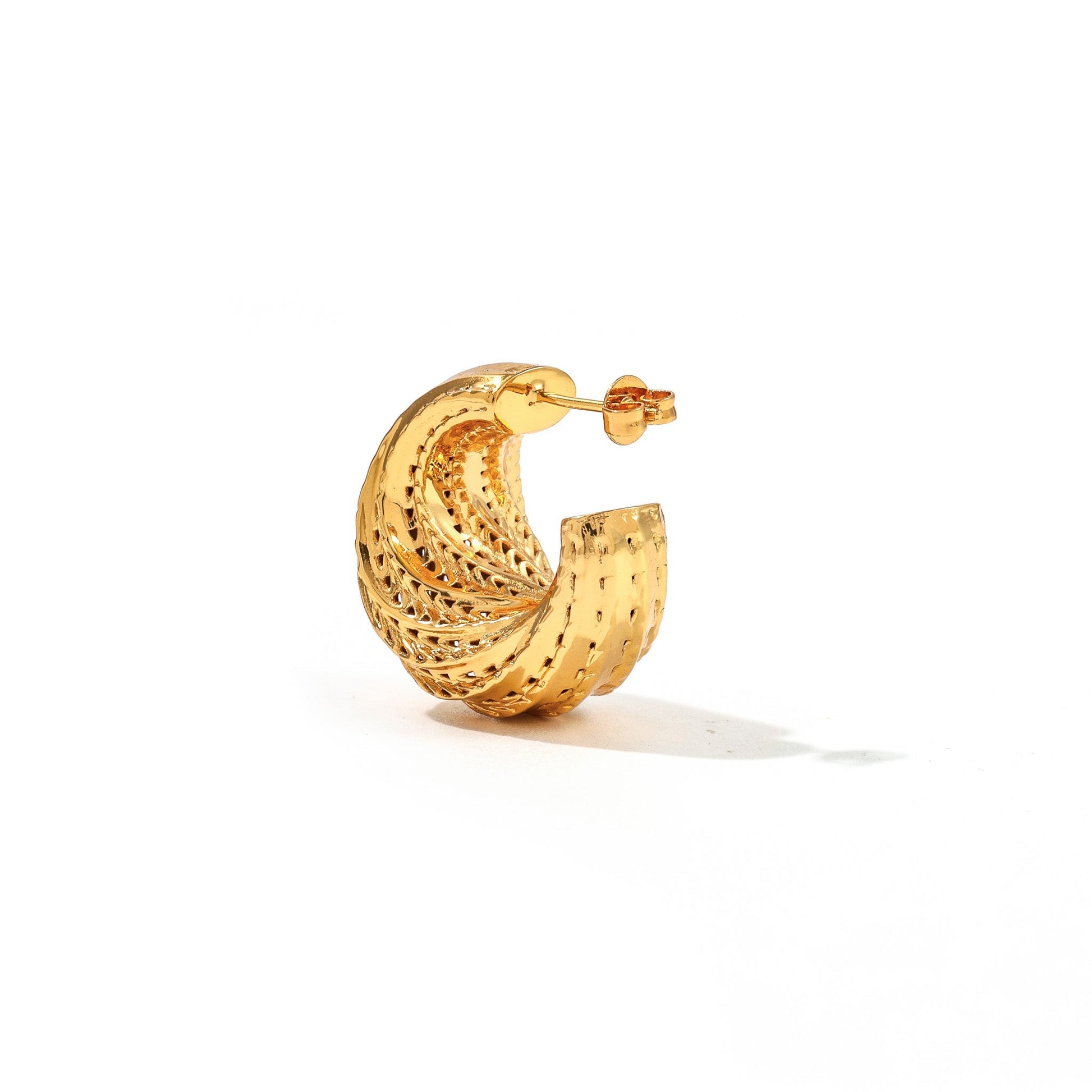 Flow Edgy Hoop Earrings