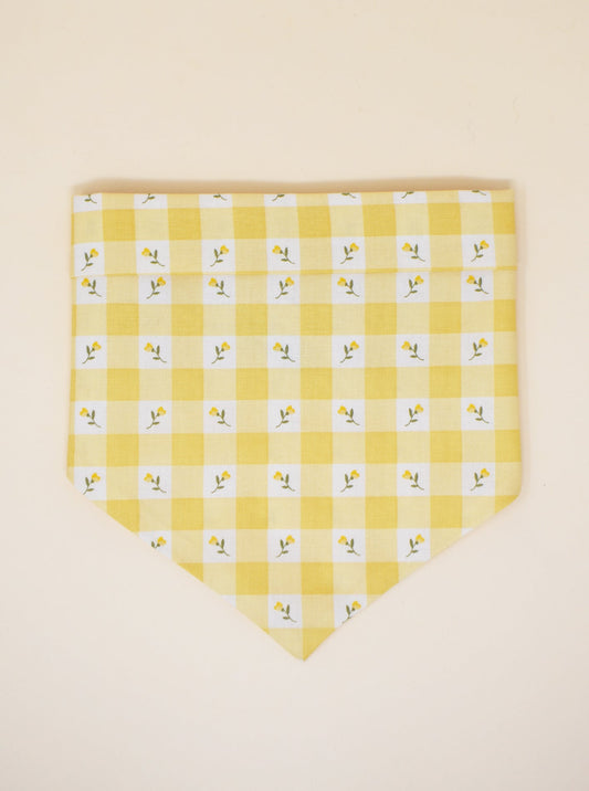 DAISY GINGHAM BANDANA